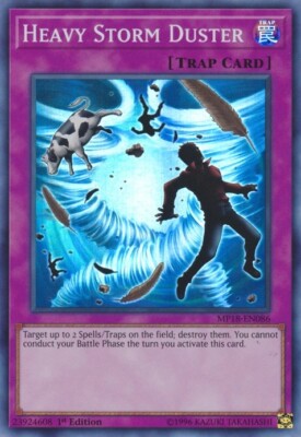 Yugioh! Heavy Storm Duster - MP18-EN086 - Super Rare - 1st Edition NM Playset x3-image