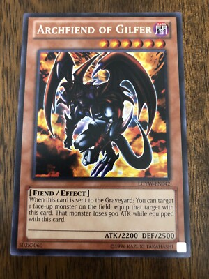 Yu-Gi-Oh! TCG Archfiend of Gilfer Legendary Collection 3: Yugi's World NM Rare-image