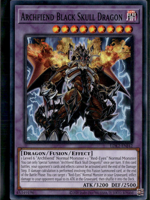 Yu-Gi-Oh! Archfiend Black Skull Dragon LDK2-ENJ42 Common Unlimited NM-image