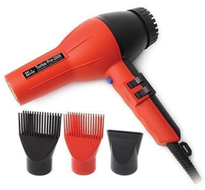 Annie- Hot and Hotter Salon Turbo Pro-2000 Ionic Hair Dryer - Red - Ceramic -...-image