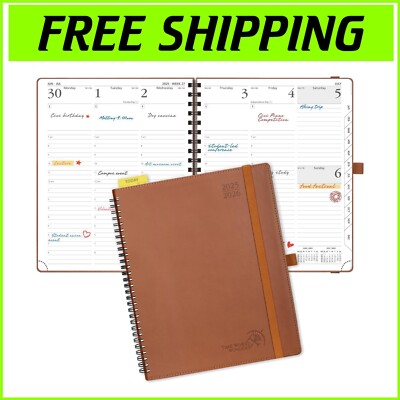 2025-2026 Large Weekly Academic Calendar - Spacious Layout with Hourly Slots-image