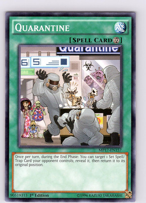 Yu-Gi-Oh TCG Quarantine MP17-EN157 1st Edition Common Card NM-image