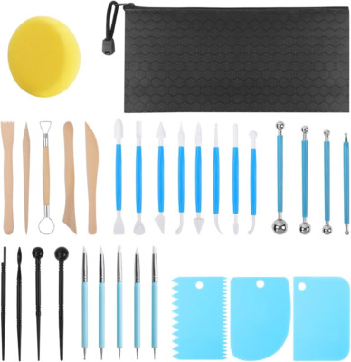 Clay Sculpting Tools Kit, 31PCS Air Dry Clay Tool, Polymer Clay Tools, Clay Pott-image