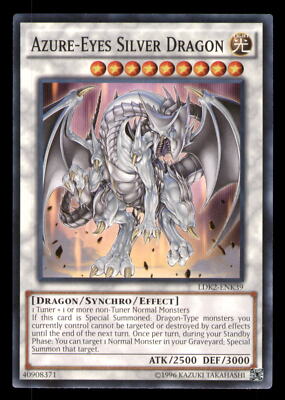 Yugioh Azure-Eyes Silver Dragon #LDK2-ENK39 Legendary Decks II LP-image