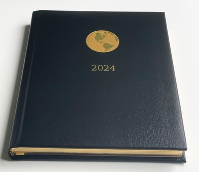 2024 AMERICAN EXPRESS LEATHER BOUND EXECUTIVE APPOINTMENT BOOK/PLANNER-image