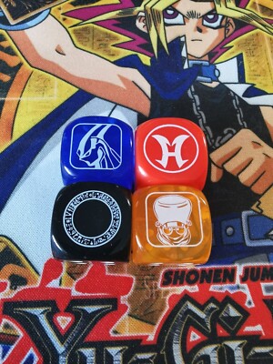 Legendary Duelists 3 Set of 4 Dice: Neos/Orichalcos/Hero/Junk Synchron Yu-Gi-Oh!-image