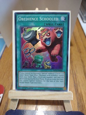 Yu-Gi-Oh Card Obedience Schooled MP14-EN242 Super Rare 1st Ed Collectable Item. -image