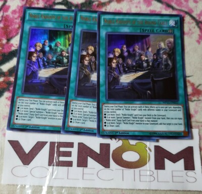 3x (M/NM) Noble Knights of the Round Table MP15-EN052 Ultra Rare 1st Edition -image