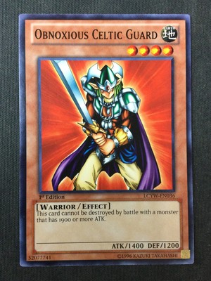Yu-Gi-Oh TCG #LCYW-EN036 Obnoxious Celtic Guard 1st Edition NM-image