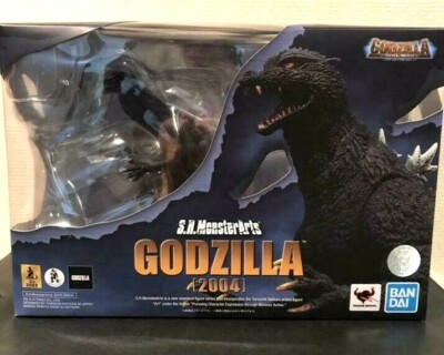 S.H. Monster Arts Godzilla 2004 Action Figure Final Wars Bandai Kaiju Toy New JP-image