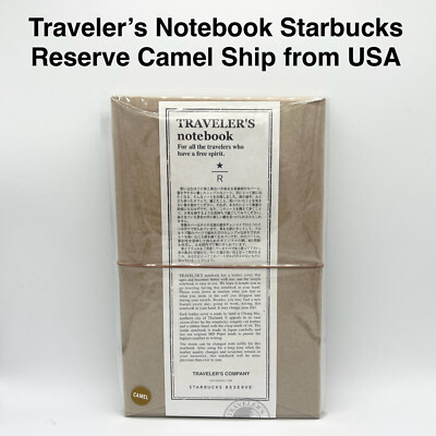 NEW Starbucks Reserve Roastery Tokyo Traveler's Notebook Planner Organizer Camel-image