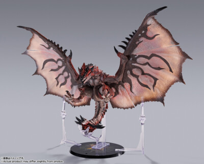 Original Bandai Monster Hunter S.H.Monsterarts Rathalos 20th Anniversary Figure-image