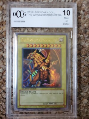 Yu-Gi-Oh!  The Winged Dragon of Ra  LC01-EN003  Limited Edition  BCCG Graded 10-image