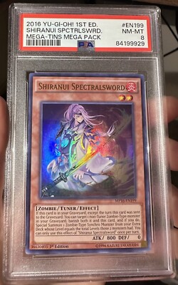 Shiranui Spectralsword PSA 8 MP16-EN199 Ultra Rare - 1st Edition  YuGiOh NM-MT-image