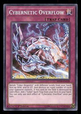 Yugioh Cybernetic Overflow #MP19-EN129 2019 Gold Sarcophagus Tin Mega Pack LP-image