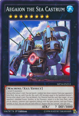 Aegaion the Sea Castrum - MP16-EN213 - Common - 1st Edition - Moderately Played-image