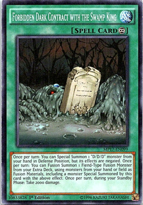 Forbidden Dark Contract With The Swamp King MP17-EN099 Yu-Gi-Oh! Card LP 1st-image