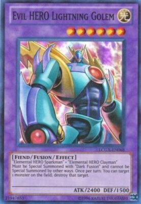 Yugioh! LP Evil HERO Lightning Golem - LCGX-EN068 - Super Rare - Unlimited Editi-image