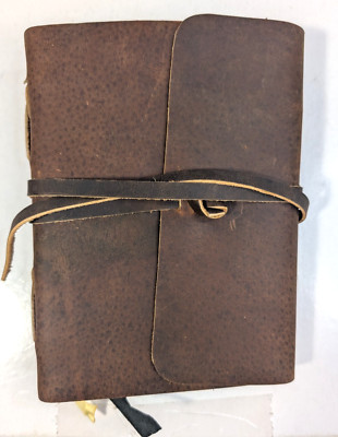 WANDERINGS  Leather Journal - Handmade Leather Bound Notebook-image