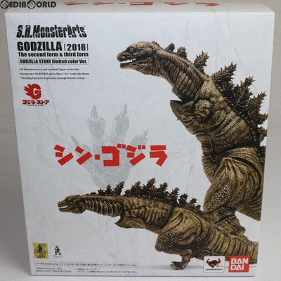 Used And Ready To Ship Fig S.H.Monsterarts Godzilla 2016 2Nd 3Rd Form Limited Co-image