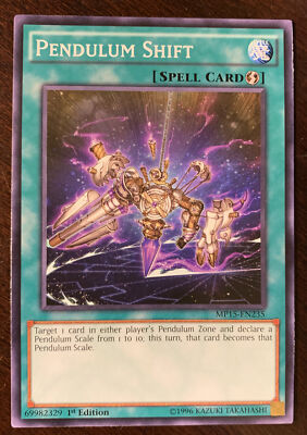 Pendulum Shift MP15-EN235 YuGiOh! Spell COMMON Mega Pack 2015 1st Edition NM x1-image
