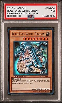 Blue-Eyes White Dragon LC01-EN004 YuGiOh Legendary Collection (ULTRA RARE) PSA 7-image