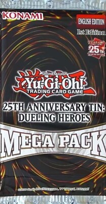 Yugioh - 25th Anniversary Tin: Dueling Heroes Mega Pack  - Factory sealed-image
