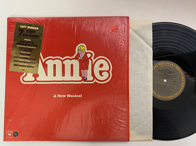 Annie Original Cast Recording Record LP 1977 CBS EX Vinyl in Shrink-image