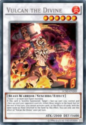 Yugioh! LP Vulcan the Divine - LC5D-EN249 - Secret Rare - 1st Edition Lightly Pl-image