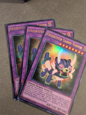 YUGIOH 3X FRIGHTFUR SABRE-TOOTH MP16-EN137 1ST ULTRA X3 (NM)-image
