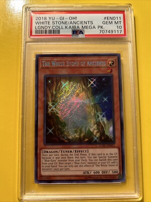 YuGiOh THE WHITE STONE OF ANCIENTS #LCKC-EN011🔥PSA 10 GEM MT🔥2018-SECRET RARE-image