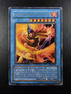 YUGIOH 2003 | LEGENDARY FLAME LORD | DCR-081 | NA OLD PRINT | RARE | EX-VG-image