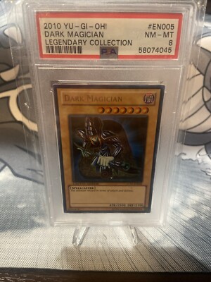 Yu-Gi-Oh! TCG  Dark Magician Legendary Collection EN005 Limited Edition  PSA 8-image
