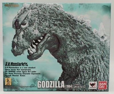 S.H. MonsterArts Godzilla 1964 Toy Figure Collectible Used-image