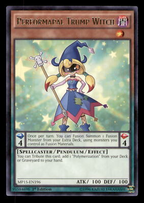 Yugioh Performapal Trump Witch #MP15-EN196 2015 Mega-Tins Mega Pack LP-image