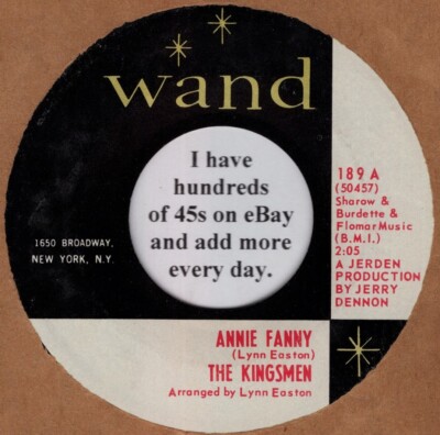 The Kingsmen 45 rpm 