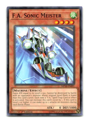 F.A. Sonic Meister - MP18-EN091 1st Edition - YuGiOh-LP-image