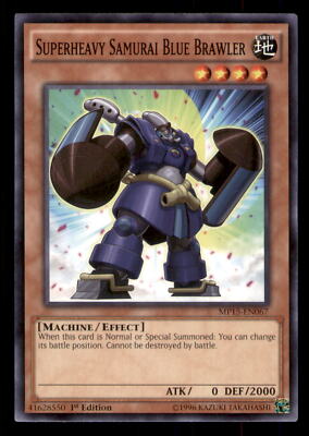 Yugioh Superheavy Samurai Blue Brawler #MP15-EN067 2015 Mega-Tins Mega Pack LP-image
