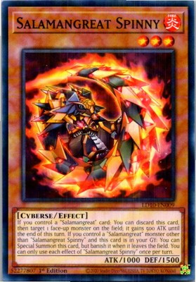 Salamangreat Spinny #LD10-EN009 Yugioh Lightly played 1st Edition-image