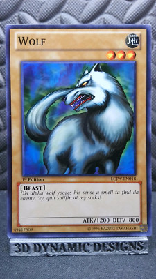 | Yugioh Wolf LCJW-EN018 1st Edition Legendary Collection Joeys World  NM- 🔥 |-image