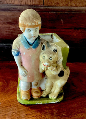 Little Orphan Annie & Sandy bisque Planter Comic Strip Character F A S -image