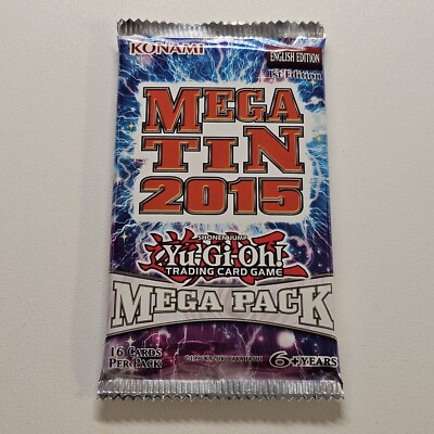 2015 Mega Tin Booster Pack - 1st Edition 16 Cards - Sealed Yugioh-image