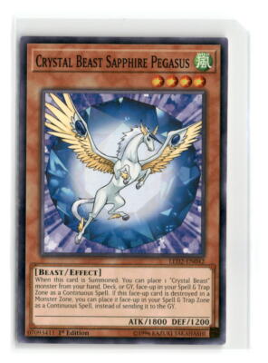 Crystal Beast Sapphire Pegasus - LED2-EN042 1st Edition - YuGiOh-LP-image