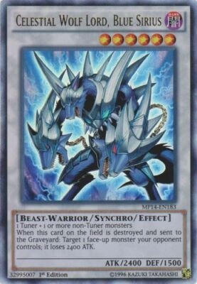 Celestial Wolf Lord, Blue Sirius - MP14-EN183 - Ultra Rare - 1st Edition x1 - Li-image