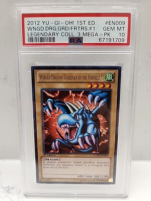 2012 Winged Dragon GRD/FRTRS.#1 Legendary Coll HOLO #EN009 PSA 10 [POP 1]-image