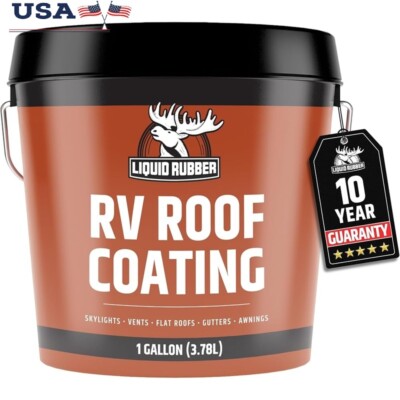 RV Roof Sealant Flexible Waterproof Coating EPDM TPO Fiberglass Aluminum Polymer-image