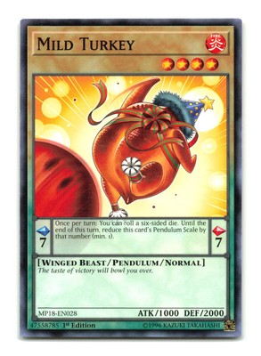 Mild Turkey - MP18-EN028 1st Edition - YuGiOh-LP-image
