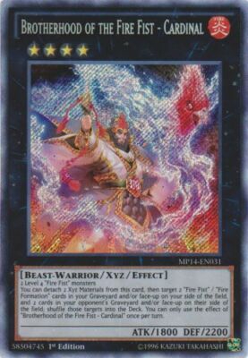 Brotherhood of the Fire Fist - Cardinal - MP14-EN031 - Secret Rare - 1st Edition-image