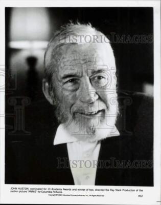 1982 Press Photo John Huston directs 