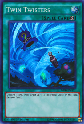 Yugioh Twin Twisters MP16-EN221 Super Rare 1st Ed LP-image